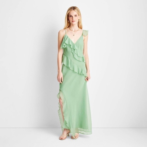 Women's Ruffle Ankle Length Dress - Future Collective™ with Jenee Naylor​ - Picture 2 of 3